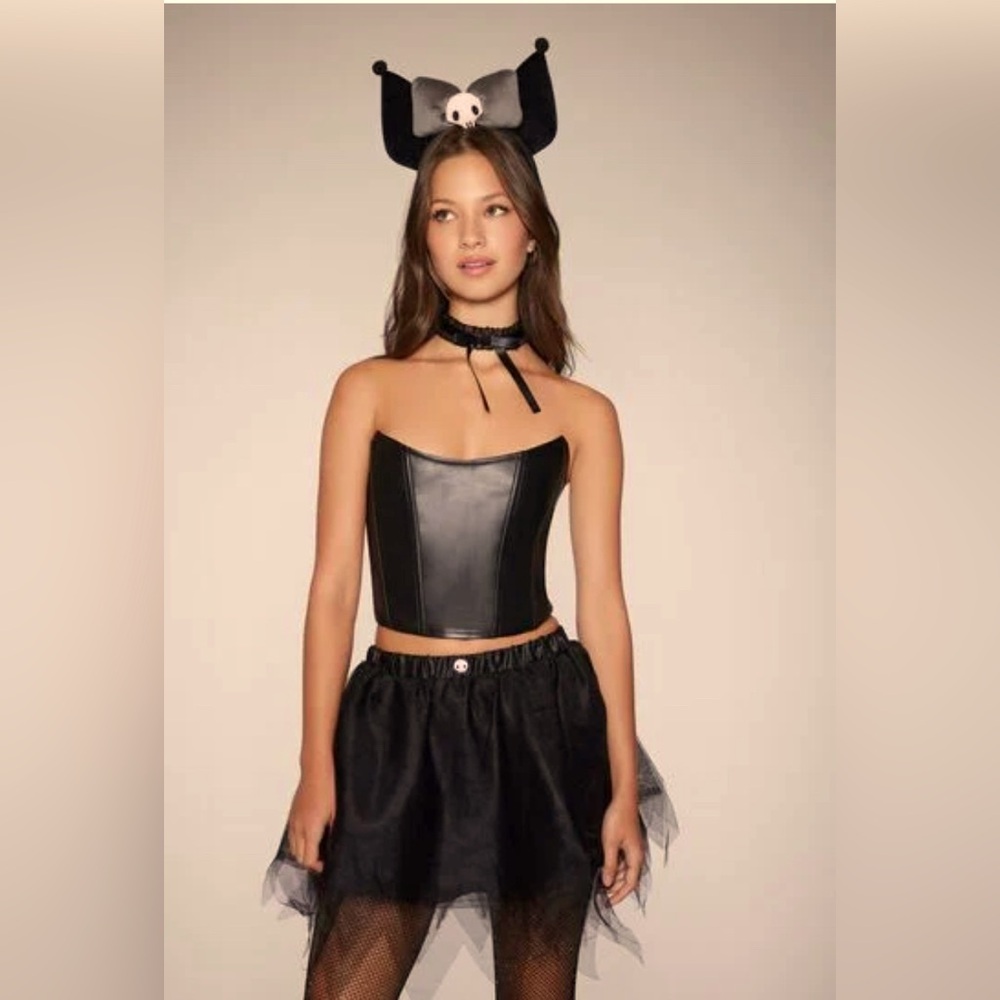 Kuromi Corset Tutu Skirt & Headband costume set
